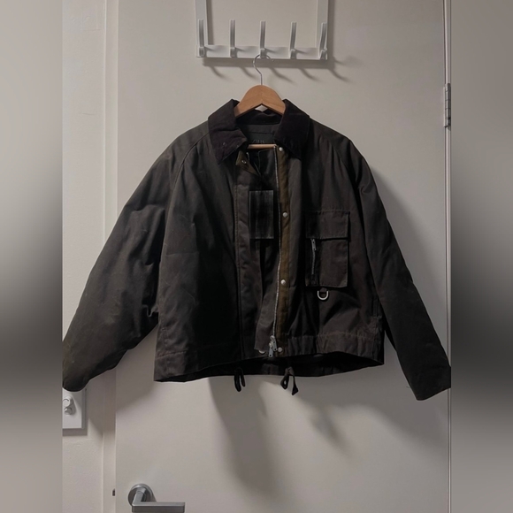Zara Jackets & Blazers - Brand New With Tags Zara Corduroy Collar Waxed Jacket ZW Collection/Never Worn